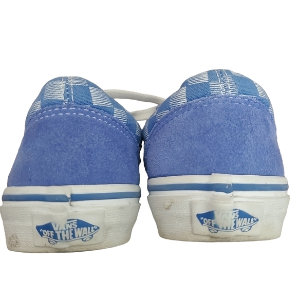 VANS Old Skool Checkerboard Blue/White Sneakers Sz 3 - Picture 4 of 8